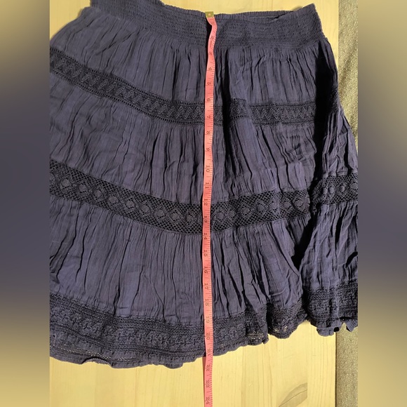 Navy tiered skirt - Picture 5 of 5